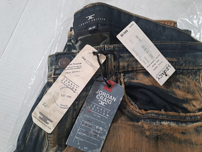 Jordan Craig Men’s Copper Wash Jeans, Size 38/32 7