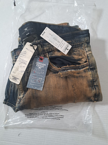 Jordan Craig Men’s Copper Wash Jeans, Size 38/32 14