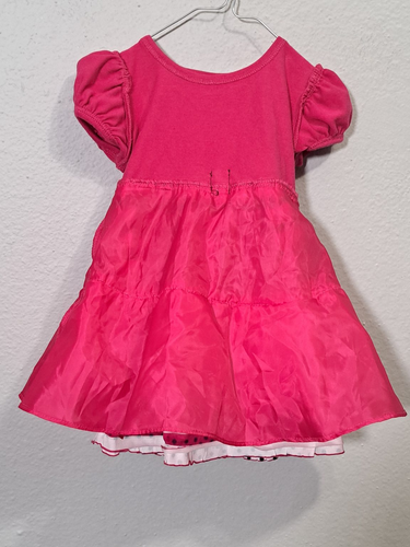 Bonnie Jean Girls Pink Ruffle Polka Dot Party Dress – Size 6–9 Months 4