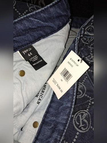 PRPS Takaora Demon Slim Straight Monogram Jeans Pants Men’s Size 44. 7