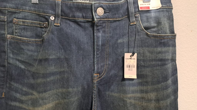 Express Men’s Athletic Slim Hyper Stretch Jeans Size 34x32 Dark Wash Denim NWT 7