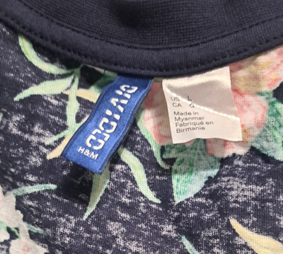 Divided Men’s Tropical Floral Pocket T-Shirt – Bold in Bloom, Size Large. 5