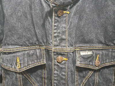 VINTAGE MOJEANS by Maurice Malone Black Denim Jean Jacket – Size 2XL 9