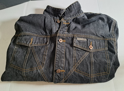 VINTAGE MOJEANS by Maurice Malone Black Denim Jean Jacket – Size 2XL 14