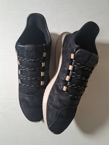 Adidas Men’s Tubular Shadow Black Suede Sneakers, Size 10. 3
