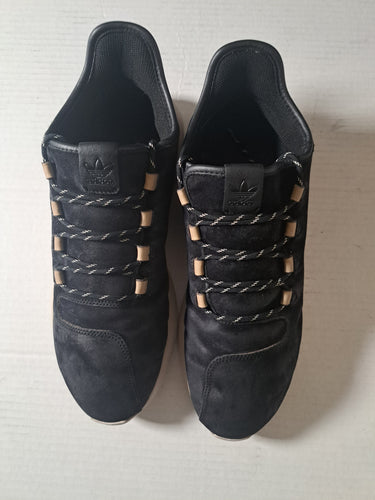 Adidas Men’s Tubular Shadow Black Suede Sneakers, Size 10. 11