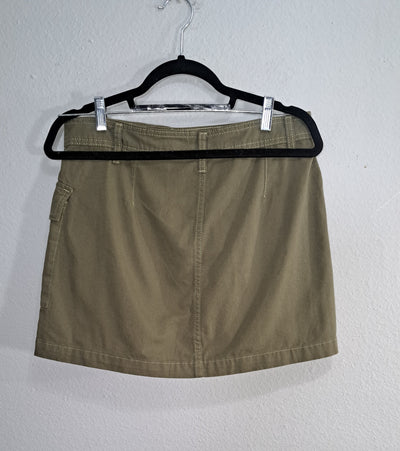 Cider Cargo Mini Skirt Olive Green Size Large NWT 8