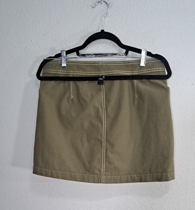 Cider Cargo Mini Skirt Olive Green Size Large NWT 7