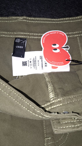 Cider Cargo Mini Skirt Olive Green Size Large NWT 6