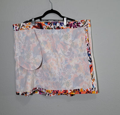 RipSkirt Hawaii Floral Print Wrap Skirt, Colorful Tropical Travel Beach Resort Style, Size XXL 5