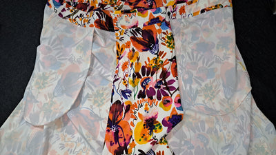 RipSkirt Hawaii Floral Print Wrap Skirt, Colorful Tropical Travel Beach Resort Style, Size XXL 7