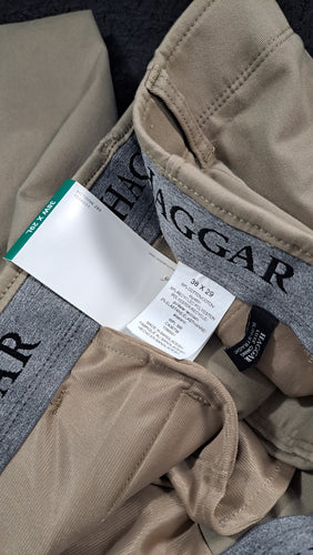 Haggar Men's Comfort Dress Pants Khaki Tan Size 38x29. 5