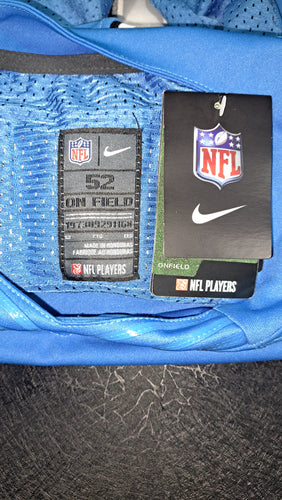Nike NFL Detroit Lions Matthew Stafford #9 On Field Jersey Size 52 XL Blue Sewn EUC 8