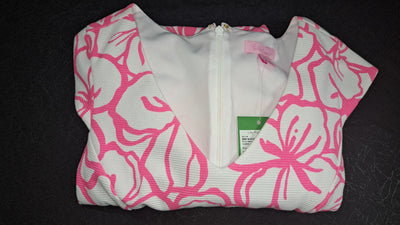 Lilly Pulitzer Desiree Dress XS Pink Strike A Posie Floral Sheath Cap Sleeve NWT. 14