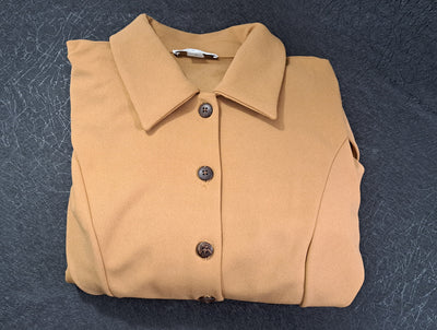 Calvin Klein Women’s Belted Button Front Shirt Dress Size 4 Puff Sleeve, NWT. 14