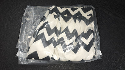 Lillians Black White Zigzag Chevron A-Line Skirt Women's Large 15