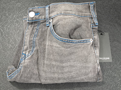 True Religion Men’s Geno Relaxed Slim Grey Phantom Jeans Size 32 NWT 13