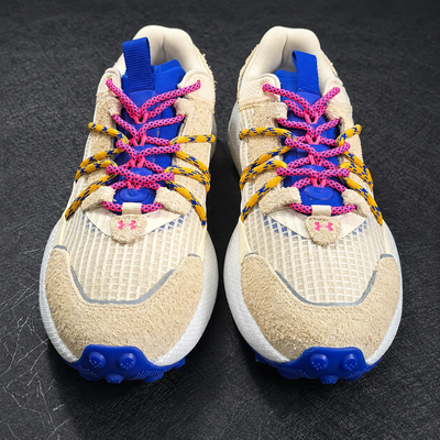 Under Armour Fat Tire Venture Pro Ivory Dune Team Royal Sneakers Men’s 7 / Women’s 8.5 Trail Shoes 1
