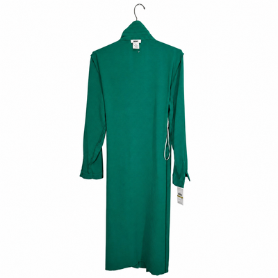 DKNY Women's Green Button Front Shirt Dress Belted Long Sleeve Size 14 NWT 6