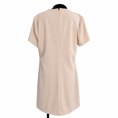 DKNY Women's Size 16 Blush Beige Sheath Dress Short Sleeve Zipper Pocket, NWT. 12