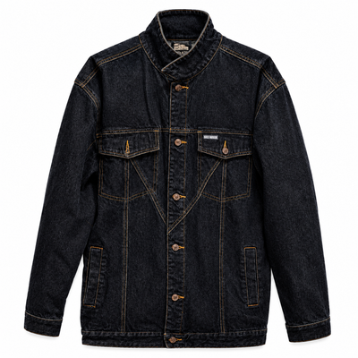 VINTAGE MOJEANS by Maurice Malone Black Denim Jean Jacket – Size 2XL 2