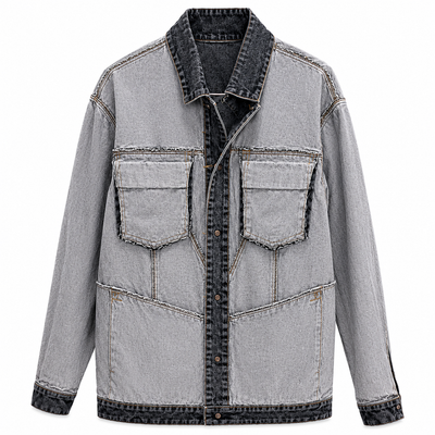 VINTAGE MOJEANS by Maurice Malone Black Denim Jean Jacket – Size 2XL 5
