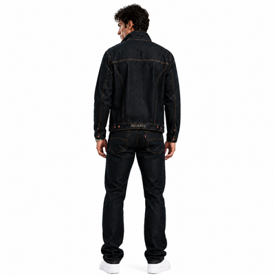 VINTAGE MOJEANS by Maurice Malone Black Denim Jean Jacket – Size 2XL 3