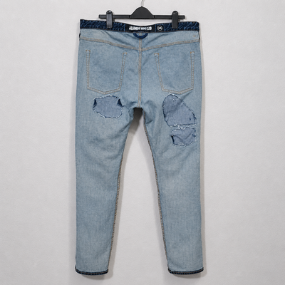 Billionaire Boys Club Racer Rip & Repair Men’s Jeans in Photon, Size 38. 7