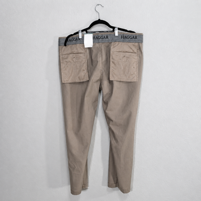 Haggar Men's Comfort Dress Pants Khaki Tan Size 38x29. 6