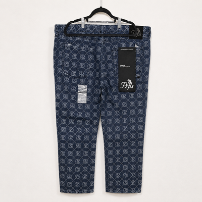 PRPS Takaora Demon Slim Straight Monogram Jeans Pants Men’s Size 44. 4