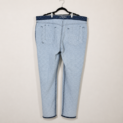 PRPS Takaora Demon Slim Straight Monogram Jeans Pants Men’s Size 44. 5