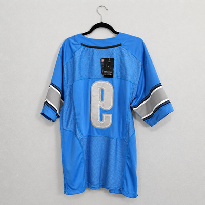 Nike NFL Detroit Lions Matthew Stafford #9 On Field Jersey Size 52 XL Blue Sewn EUC 6