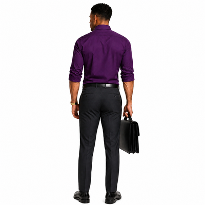 NWT Perry Ellis Portfolio Premilux Men's Dress Pants 42x32 Dark Gray Classic Fit. 3