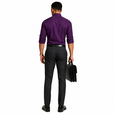 NWT Perry Ellis Portfolio Premilux Men's Dress Pants 42x32 Dark Gray Classic Fit. 10
