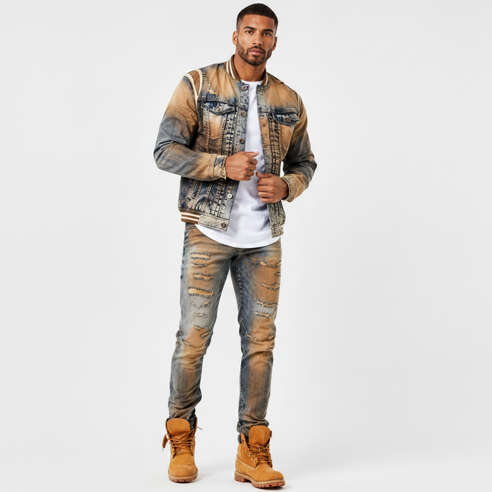 Jordan Craig Men’s Copper Wash Jeans, Size 38/32