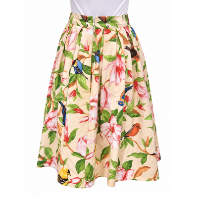 Queen Of Holloway Floral Pleated Skirt Size M. 6