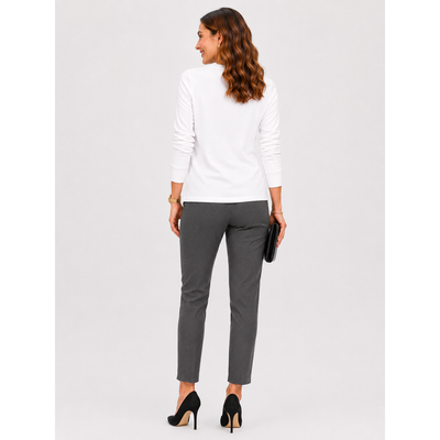 Lisette L Montreal Kathryn Slim Fit To Flatter Pants Heather Grey Size 2 Style 17605 7