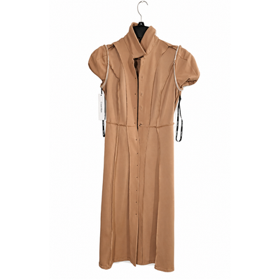 Calvin Klein Women’s Belted Button Front Shirt Dress Size 4 Puff Sleeve, NWT. 6