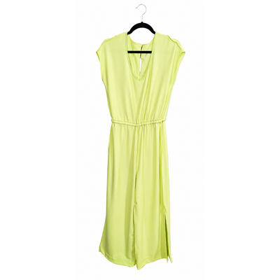 Boston Proper Beyond Travel Crop Drawstring Waist Jumpsuit Daiquiri Green XS New With Tags 7