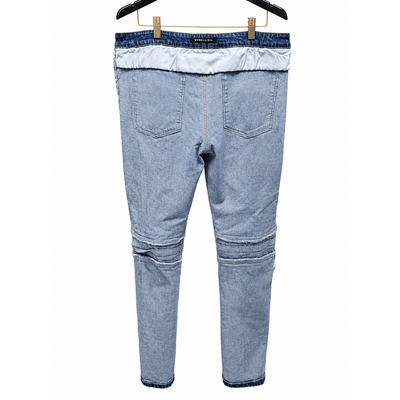 EMBELLISH NYC MENS DISTRESS PATCH JEANS SIZE 38. 7
