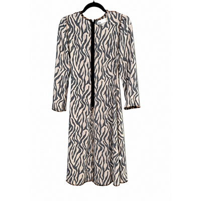 Nordstrom Rack Women's Zebra Print Long Sleeve Knee Length Dress XXS NWT 8