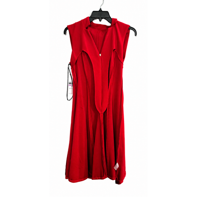 Calvin Klein Red Sleeveless Zip Front Fit & Flare Dress NWT Size 6. 9