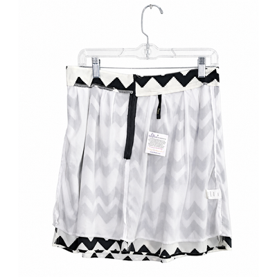 Lillians Black White Zigzag Chevron A-Line Skirt Women's Large 6
