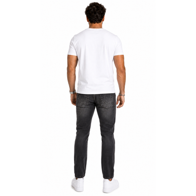 True Religion Rocco Relaxed Skinny Jeans Gray Wash Men's 38x32 Stretch Denim, NWT. 3