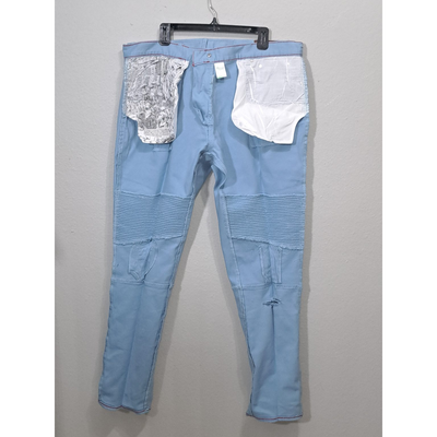 LRG Light Blue Men’s Rip Jeans, Size 40. 5