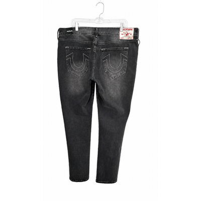 True Religion Rocco Relaxed Skinny Jeans Gray Wash Men's 38x32 Stretch Denim, NWT. 11