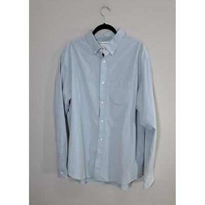 NWT Old Navy The Oxford Shirt Men's Tall Light Blue Button-Down Stretch, Size XXL. 2