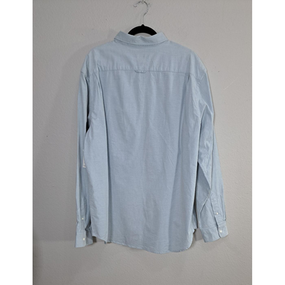 NWT Old Navy The Oxford Shirt Men's Tall Light Blue Button-Down Stretch, Size XXL. 14
