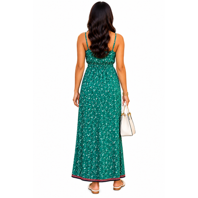 Billabong Soft Seas Emerald Bay Floral Maxi Dress Women's Medium NWT 12