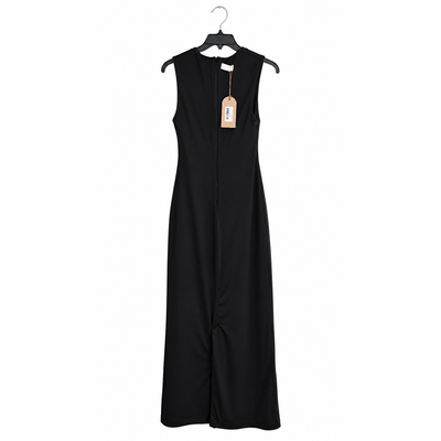 MESHKI Black Square Neck Midi Dress Size Large NWT 11